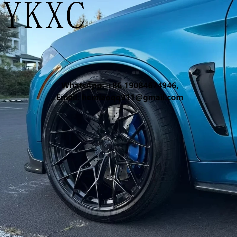 YKXC OEM for Custom Forged Matte Black Car Wheel in 5x120 5x114.3 5x127 5X130  for RS6 M5 G63 Car 17 18 19 20 22 21 23 Inch