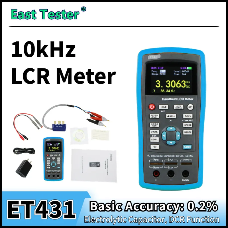 ET430 ET432 ET433 ET431 ET430B Handheld LCR High Precision Digital Bridge TFT Liquid Crystal Dissolution Resistance Met