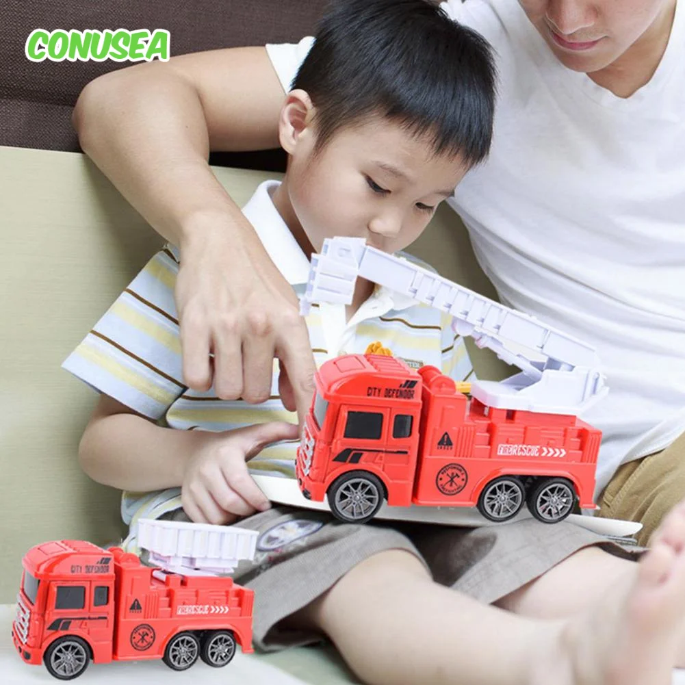 

Набор игрушек пожарной машины, детская инерционная лестница, подъемная спринклерная игрушка, литые под давлением инженерные модели автомобилей, игрушки пожарной машины для детей