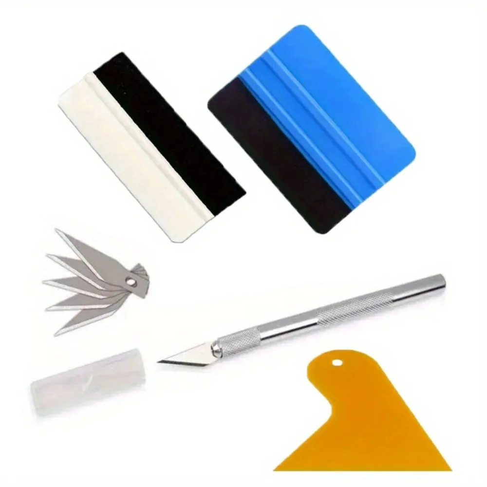 9pcs Car Window Tinting Tool Includes plastic scraper Plastic scraper Window tinting tool Film felt scraper Vinyl scraper