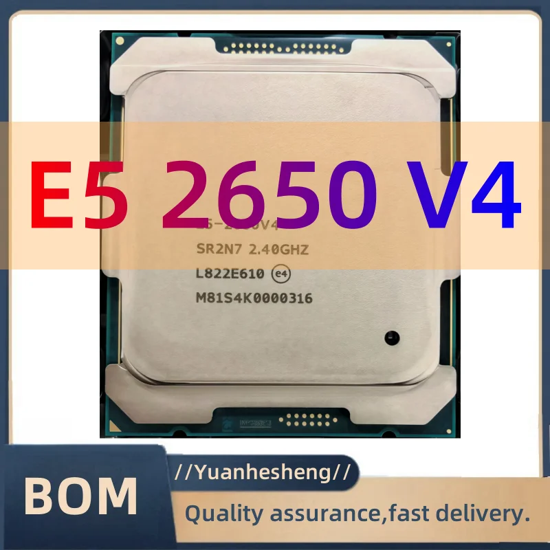 E5 2650 V4 2650V4 Prozessor SR2N3 2,2 GHz 12-Core 24-Thread LGA 2011-3 CPU