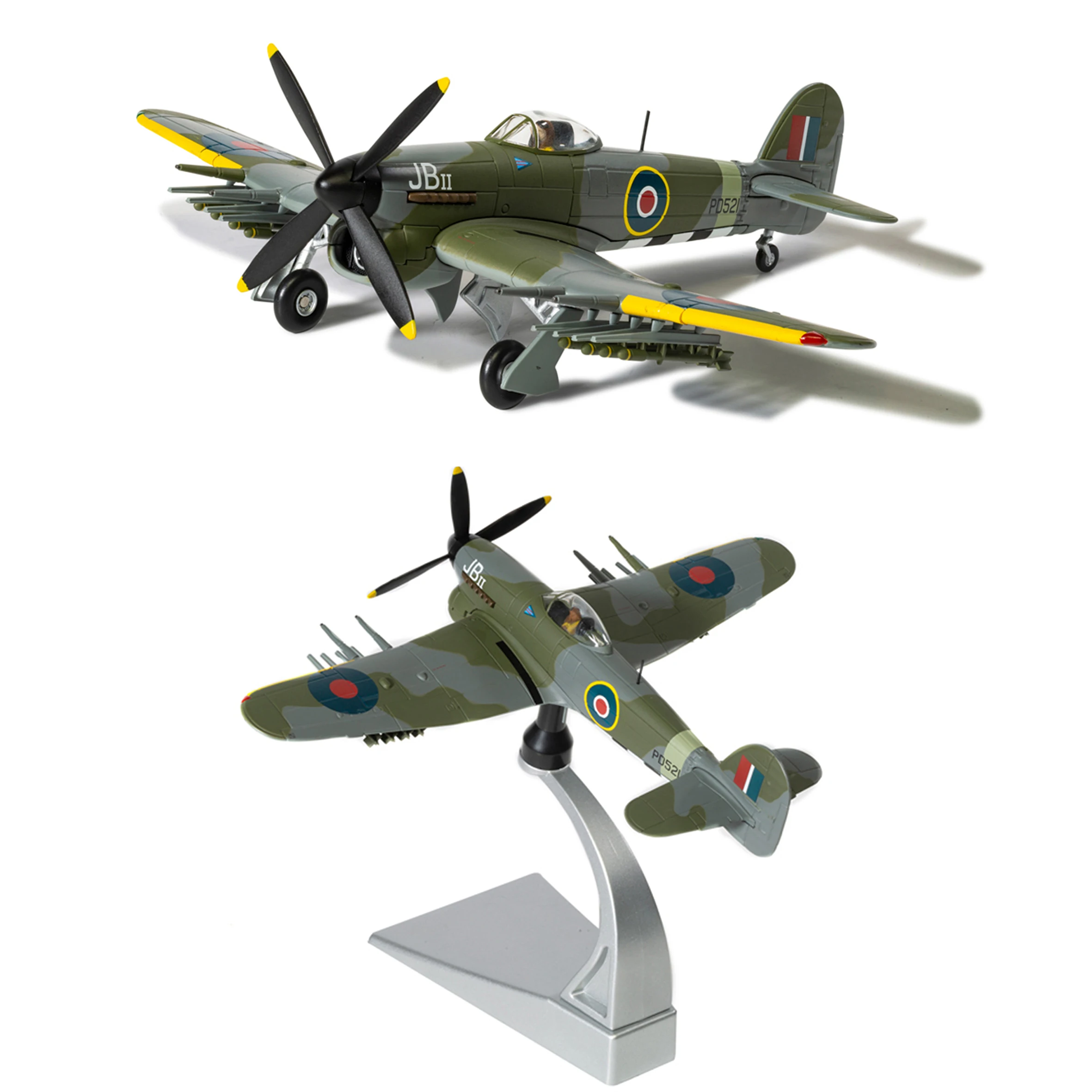 1/72 AA36514 British Hawker Typhoon IB PD521 'JBII' Mk I fighter model 1944 Alloy Collection Model