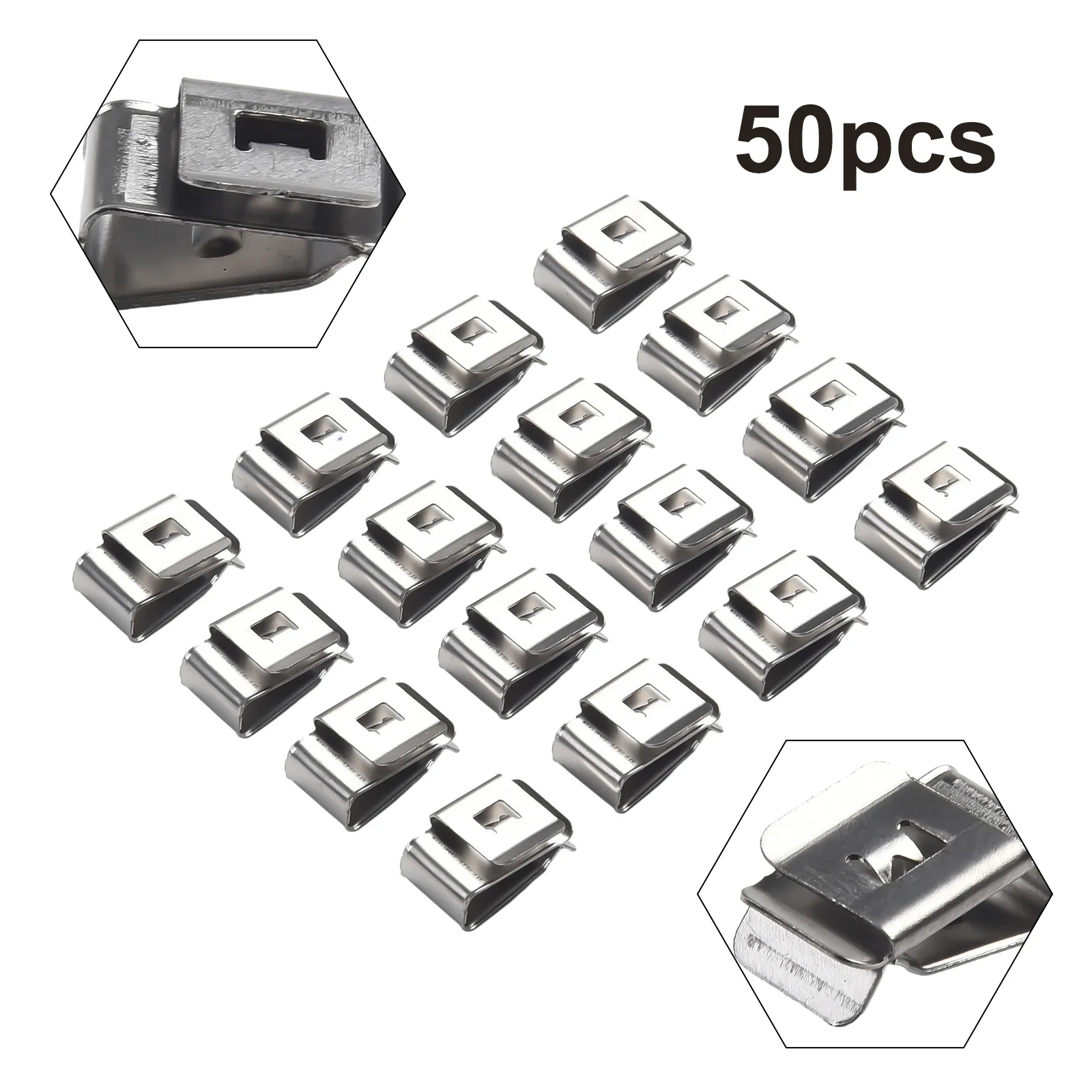 Clips Clips para cables Panel solar Estantería Acero inoxidable 90 grados Suministros eléctricos perpendiculares para cable de módulo fotovoltaico