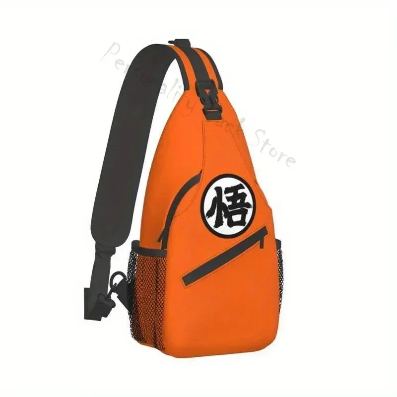 Mochila cruzada con logotipo de Anime de dibujos animados para hombre, bolso de hombro personalizado para el pecho, mochila de viaje