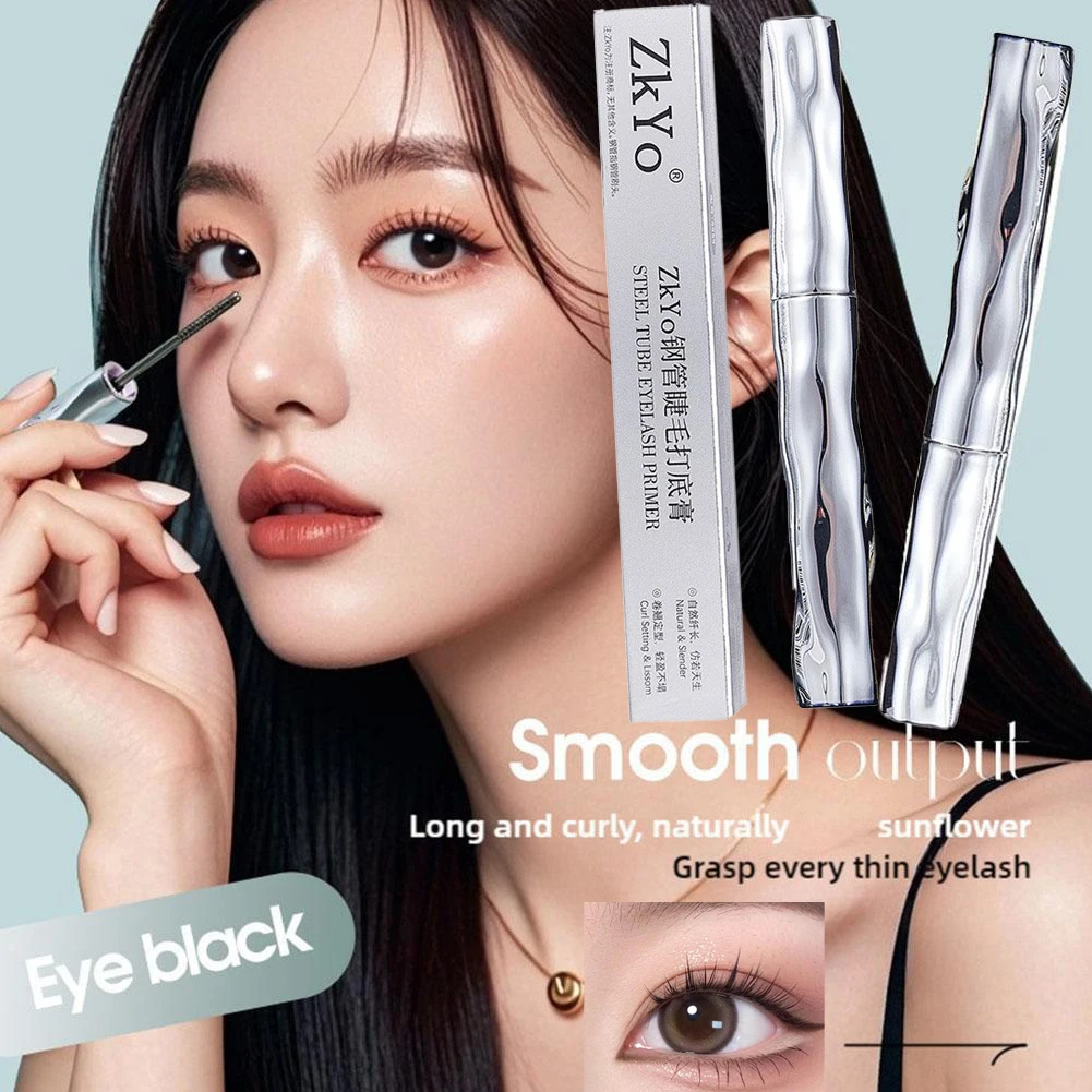2pcs Curling Eyelash มาสคาร่ากันน้ํา Long Lasting NO Clumping Slim ล้างทําความสะอาดได้โลหะแปรงเหล็กมาสคาร่าเหล็ก Strong สําหรับสตรี
