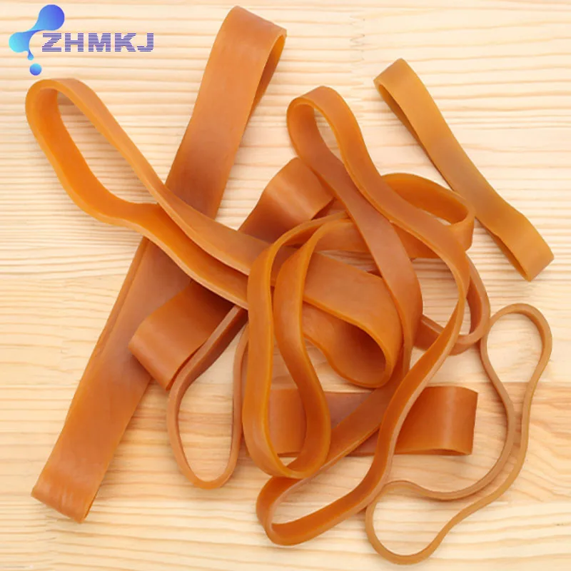 Yellow High Elastic Rubber Bands Thicken Widen Fasteners For Bank Bills Office School Stationery Supplies Stretchable Sturdy