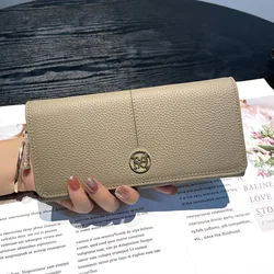 2024 New Women Wallets Genuine Leather Long Purse First Layer Of Cowhide Clutch Bags For Ladies High Capacity Bifold Wallet