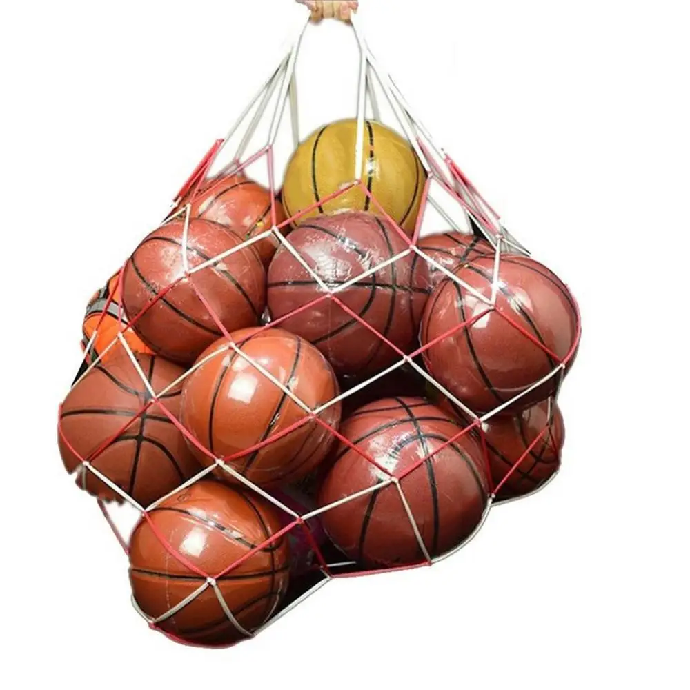 Outdoor Sport Portable Net Bag Carrier for Basketball Football Large Volleyball