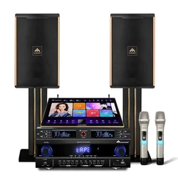 Multi-languages InAndOn Sing Karaoke System with Mic Amplifier and Speakers Powerful Karaoke Players KTV Karaoke Machine Set