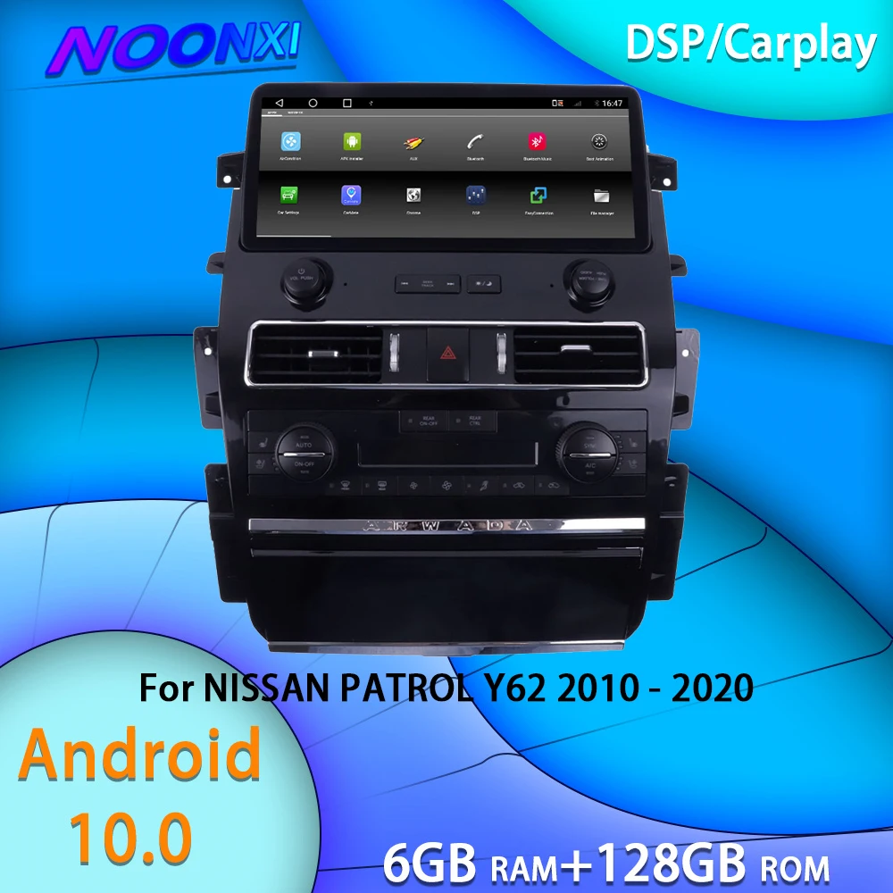 

For Nissan Patrol Y62 2010-2018 2019 2020 Car Radio Multimedia Player GPS Navigation DVD Carplay DSP Head Unit 128GB Android10