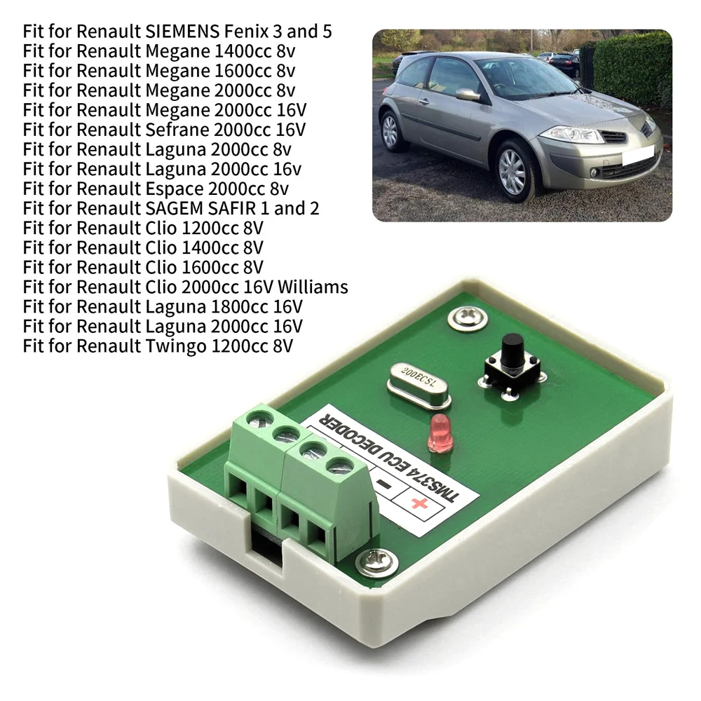 TMS374 ECU DECODER TMS 374 Frequency Sweeper for Renault for Peugeot for Citroen for Hyundai for Kia Immobiliser Killer Tool