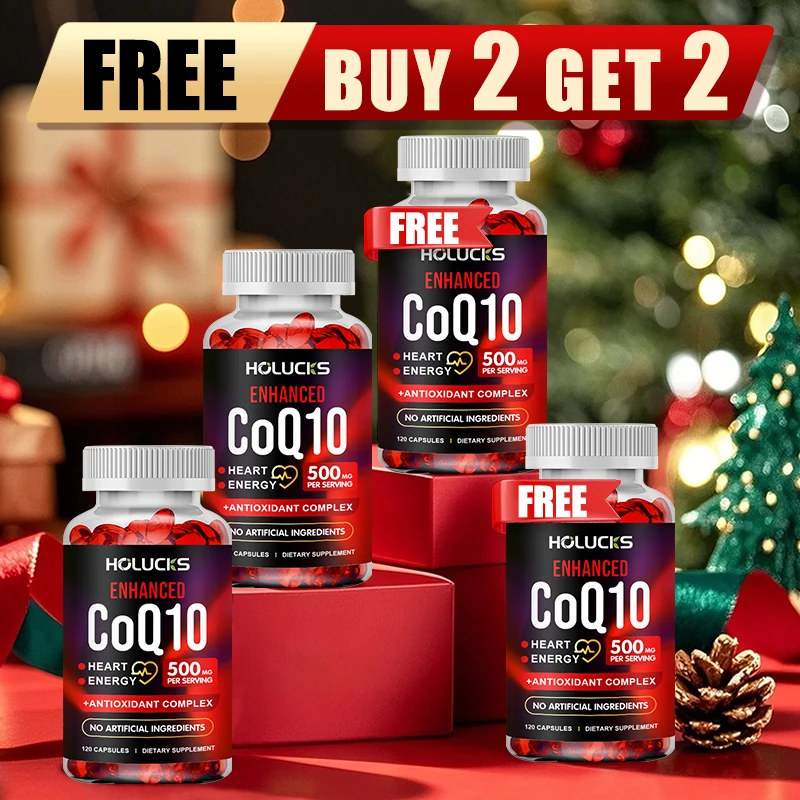 

Buy 2 Get 2 Free! CoQ10 500mg Capsules, Support Heart Health, Energy Production & Antioxidant, Promotes Radiance, Men & Women