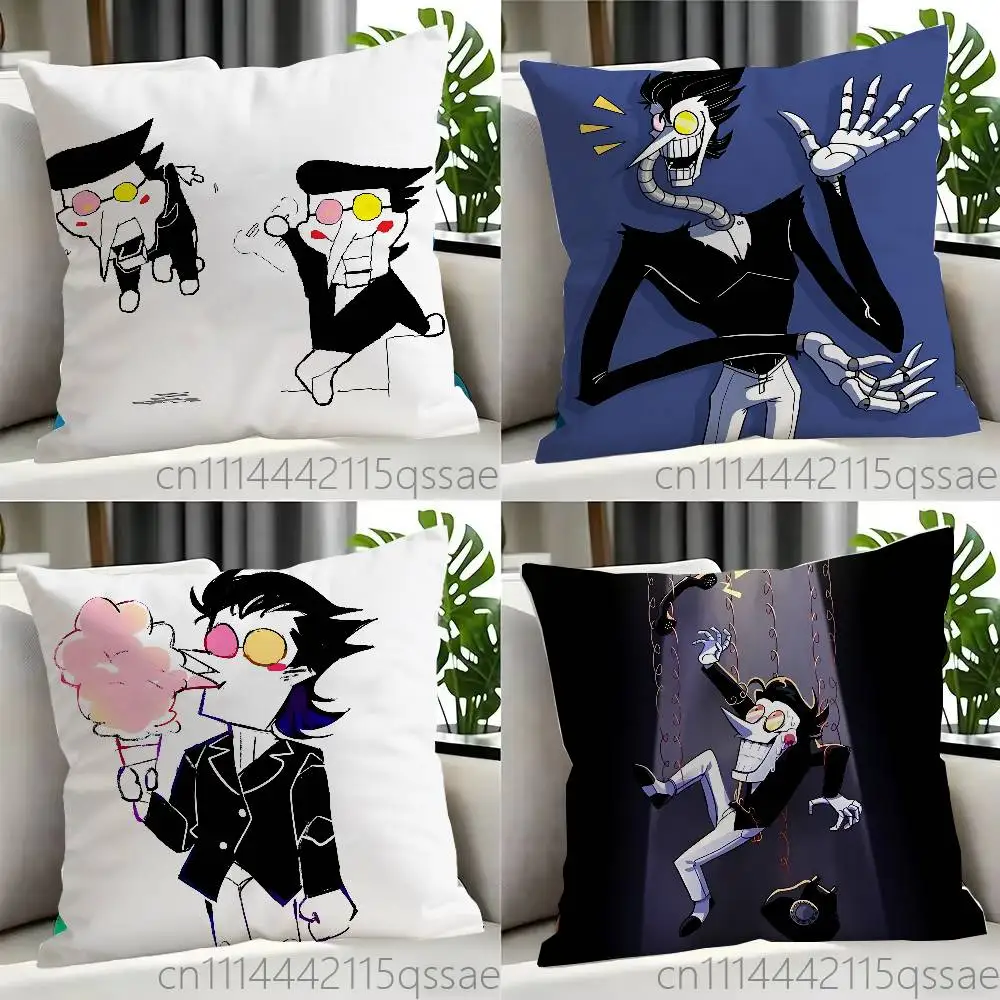 D-DeltaruneS S-Spamton Angel Single Throw Pillow Case Cover Sofa Cushion Home Room Decor