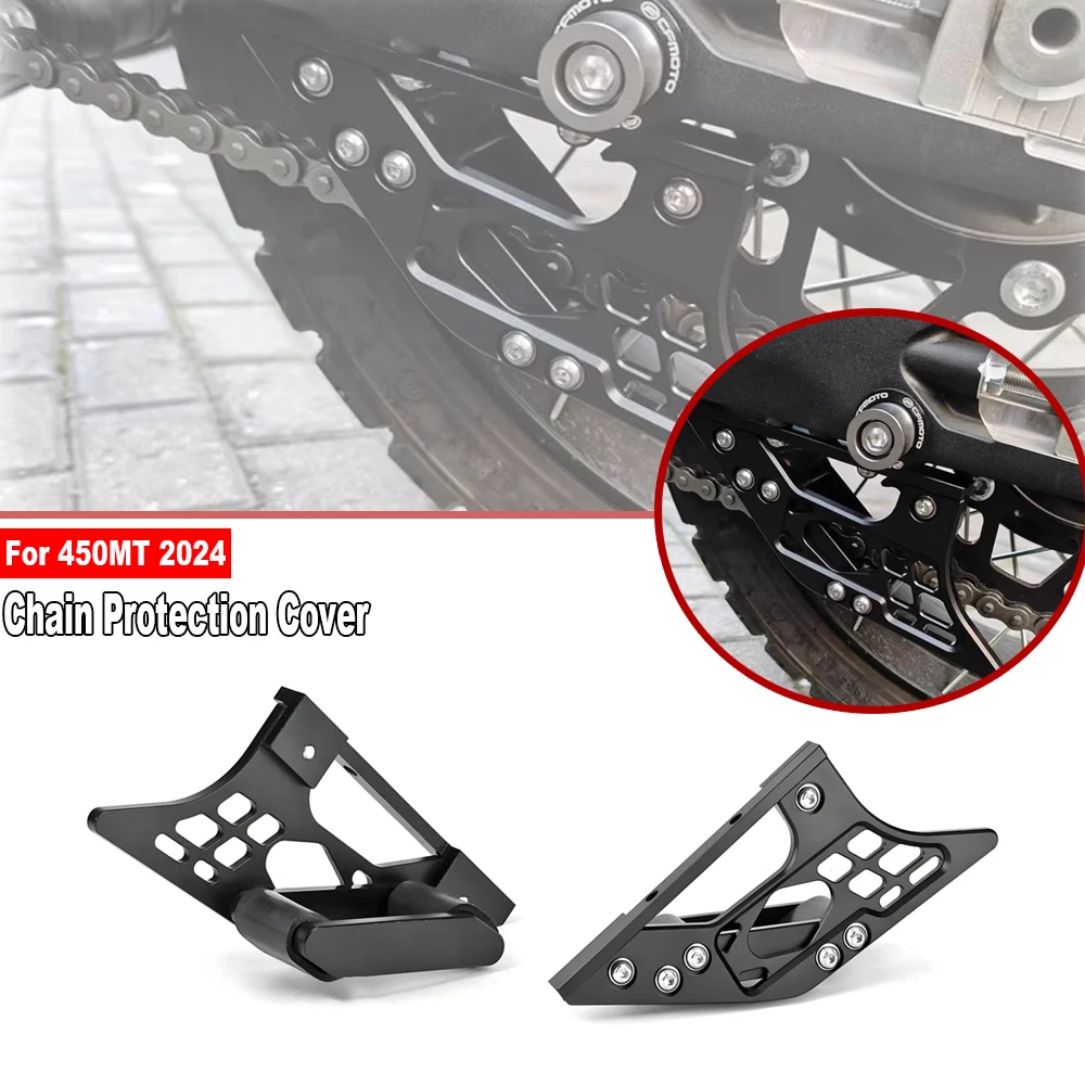 

New Motorcycle Chain Swingarm Guide Slider Roller Guard Chain Protect Cover For CFMOTO 450MT MT450 2024 2025