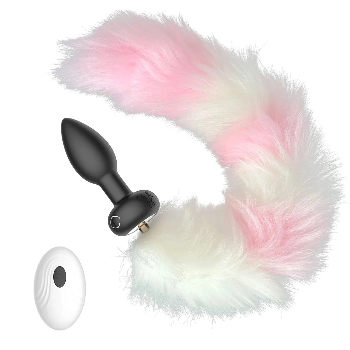 Anal Toys Fox Tail Vibrating Butt Plug Sex Remote Control Games Vibrator with 10 Modes Perfect for Cosplay Couples Sex Toys 18+