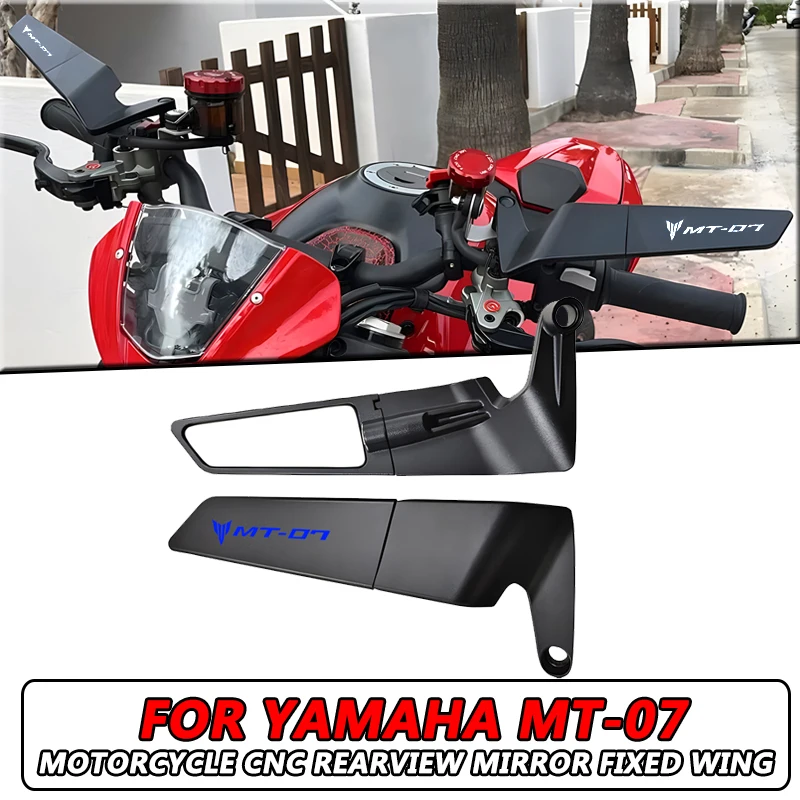 

For YAMAHA MT-07 MT07 FZ07 FZ 07 Motorcycle Rearview Mirror, Motorcycle Fixed Wing,CNC Rearview Mirror,Customizable LOGO