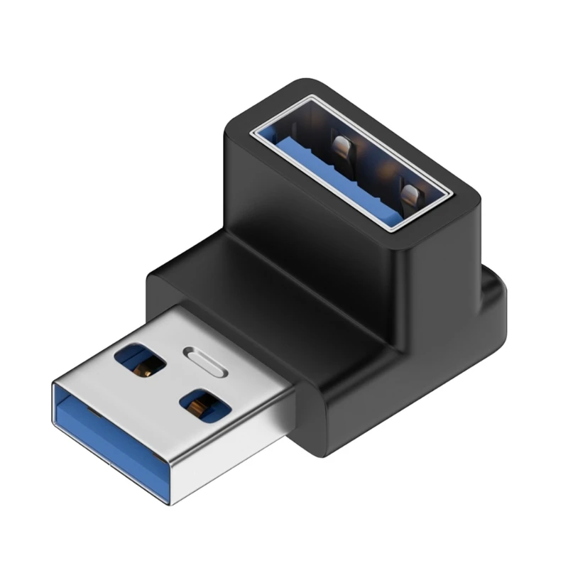 USB 90 stupňů adaptér levý ihned hranatý USB lodni pánský na ženské adaptér konektor pro PC