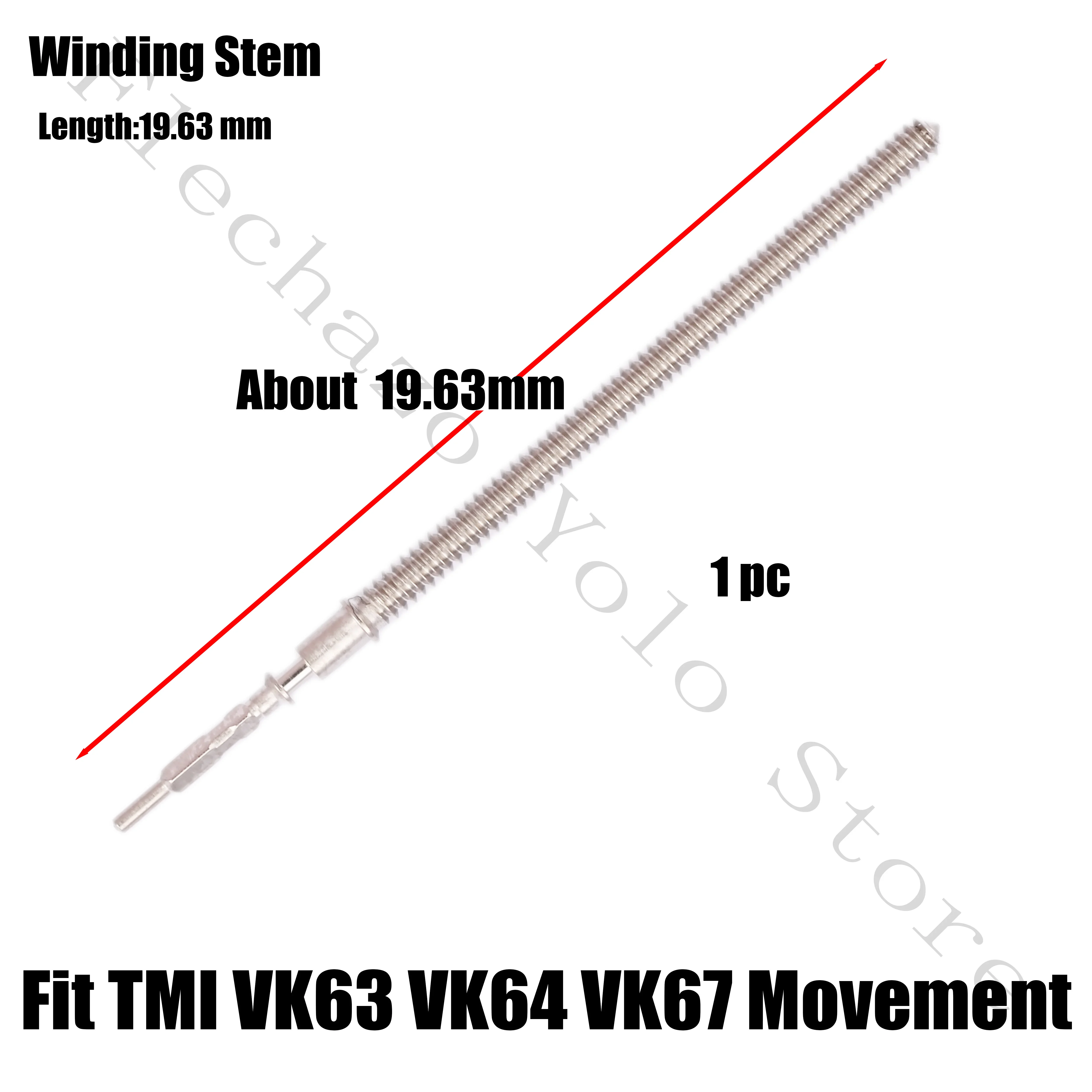 5 قطعة حقيقية VK63A الجذع تعديل استبدال أجزاء أداة ساعة إصلاح لف الجذعية صالح لحركة VK63 #1