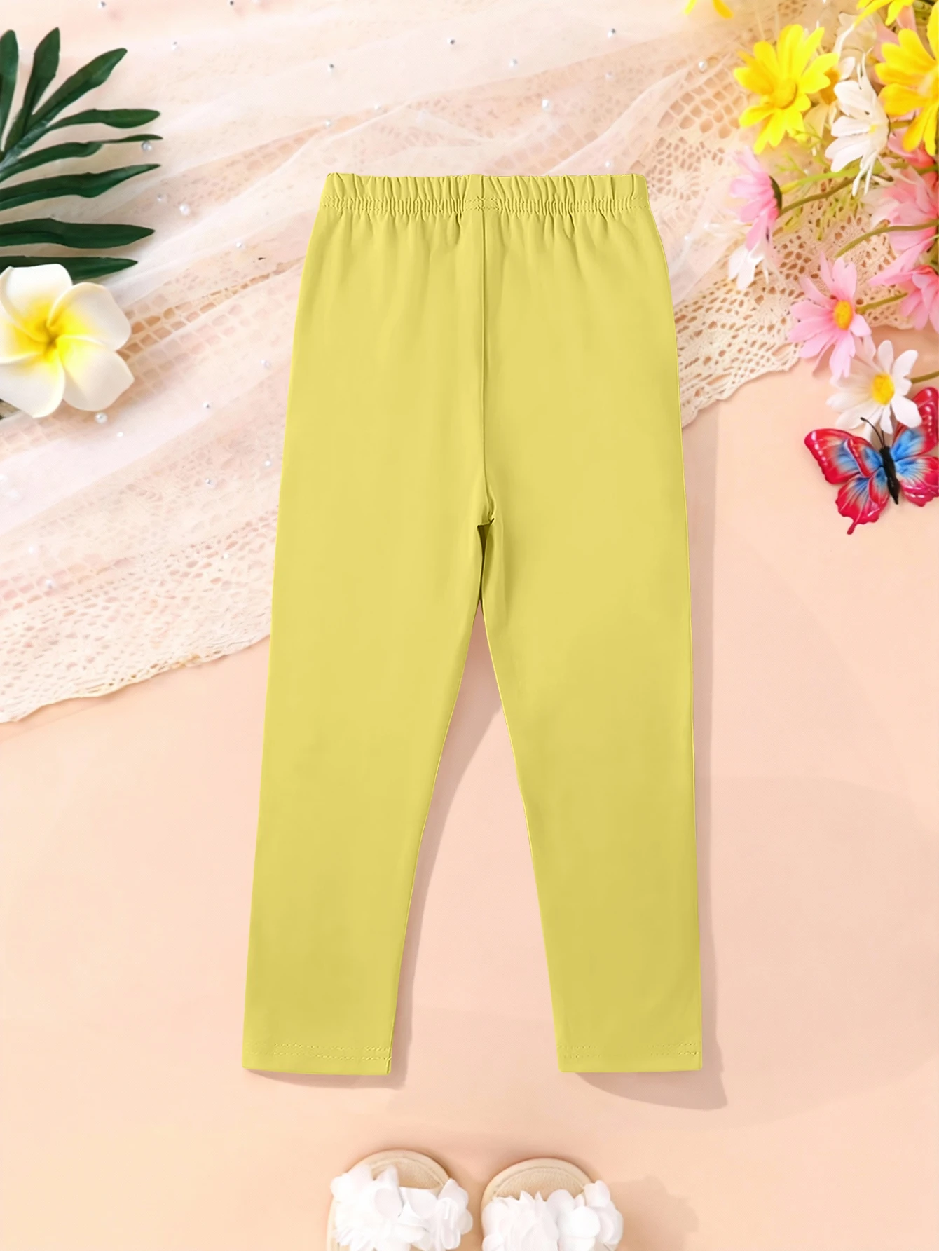 1 pieces: Easter Day Cartoon Rabbit with Egg Print Girls' Sweet Leggings for Autumn