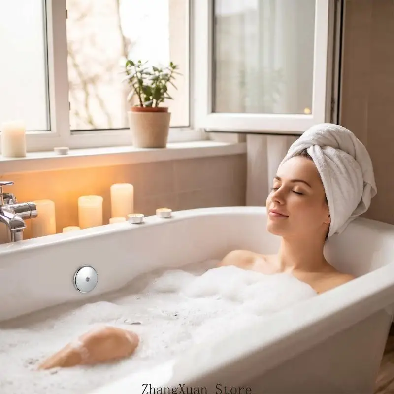 Ablaufverkleidung, Badewannen-Überlaufplatten-Set für Badewanne mit Einlochplatte 3XUF – Detail 2