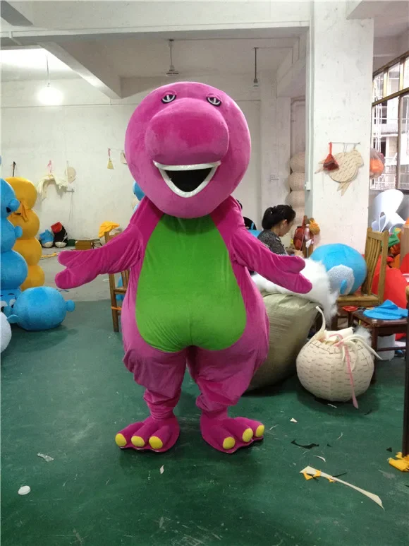 

Barney Dinosaur Mascot Costume Dinosaur mascot costume Dinosaur mascotter cartoon fancy dress costume Halloween Purim party