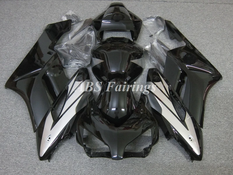 4Gifts New ABS Whole Motorcycle Fairings Kit Fit For HONDA CBR1000RR 2004 2005 04 05 Bodywork Set Custom Black Silver Glossy