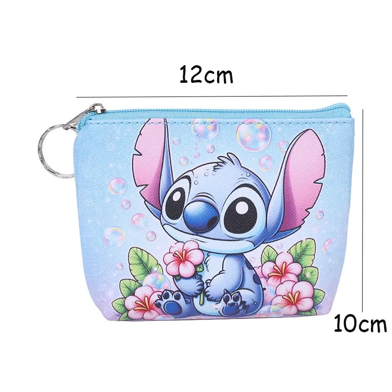 12pcs/lot Cartoon Disney Stitch Pencil Case Cute Pencil Box Coin Purse Stationery Pen Bag School Supplies