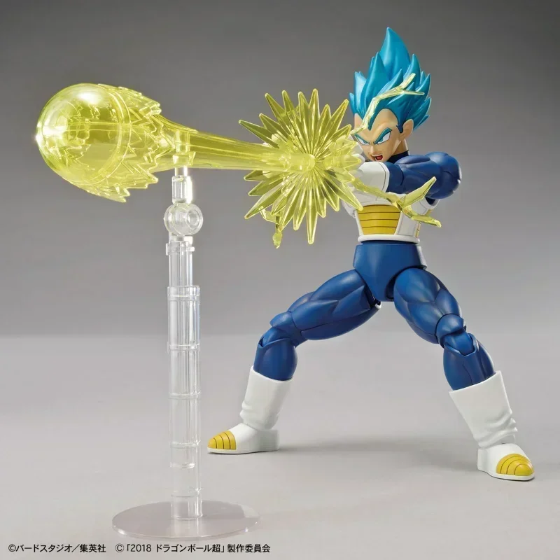 W magazynie oryginalna figurka Bandai-wzrost standard Dragon Ball Super Saiyan God Vegeta [SC] Anime figurka montaż zabawki modele