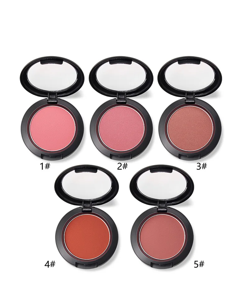 Private Label Printed Logo Matte Blush Palette Light Smooth Finish Soft Contour Vegan Friendly Wholesale MANUFACTURERS