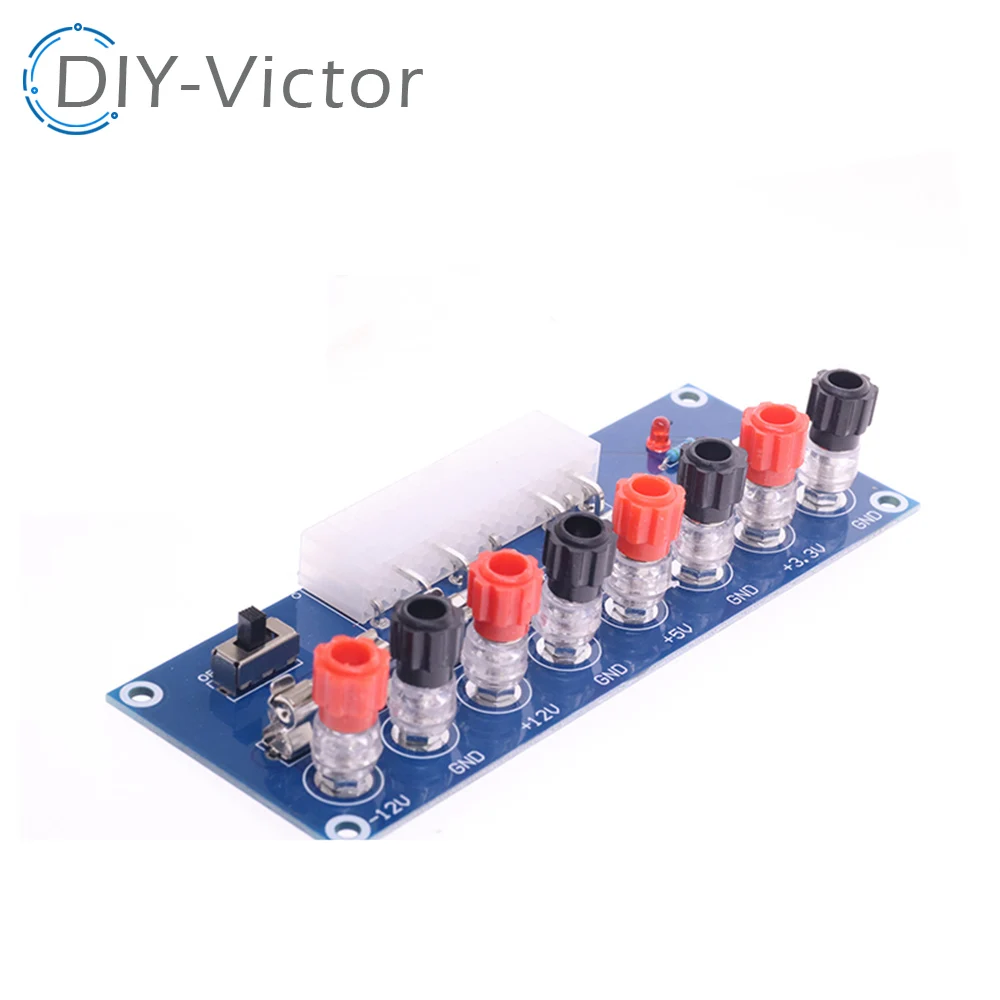 XH-M229 Desktop PC Chassis Power ATX Overdracht naar Adapter Board Voeding Circuit Outlet Module 24Pin Uitgangsterminal 24 pins
