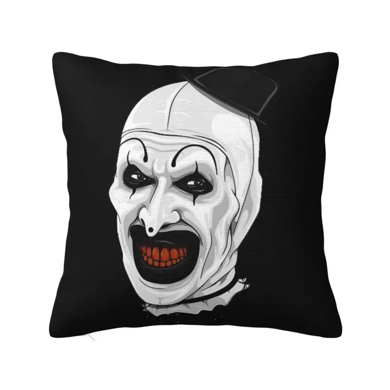 Custom Soft T-Terrifiers Horror Movie Throw Pillow Case Decoration Square Cushion Cover Pillowcover for Living Room