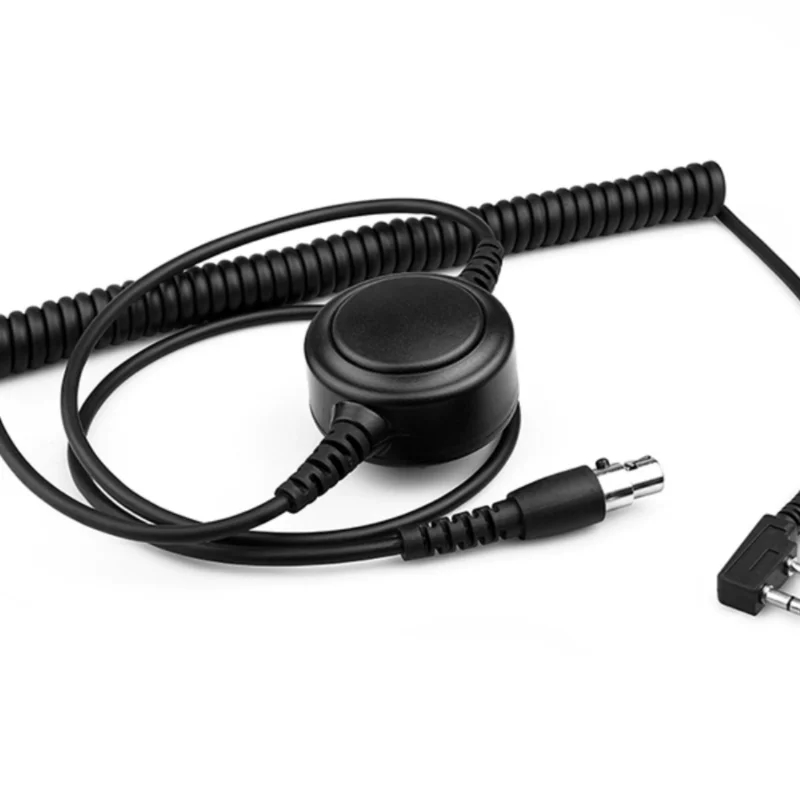 Walkie-talkie Headset with PTT Button M Head K Head Quick Plug Replacement Cable