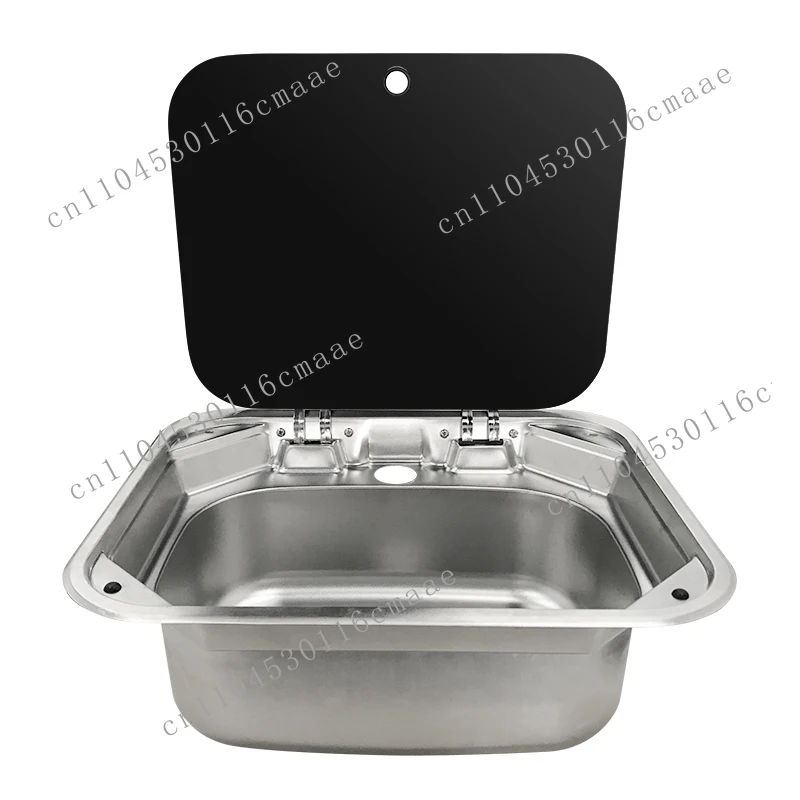 Stainless steel rectangular wash basin with faucet for RV RV kitchen RV parts and accessories