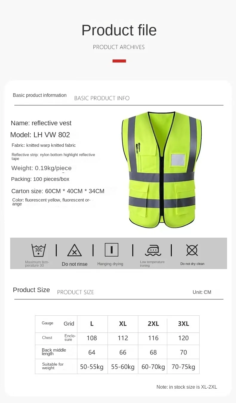 Reflecterende Vest Groothandel Met Meerdere Zakken, Geel Reflecterend Veiligheidsvest, Constructie Rits, Reflecterend Vest