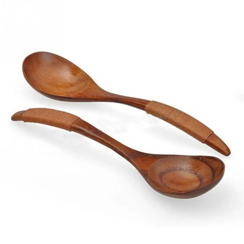 Dessert Handmade Black Walnut Hand-made Tableware Catering Scoop Kitchen Tool Wooden Spoon Soup Spoon Cooking Utensil