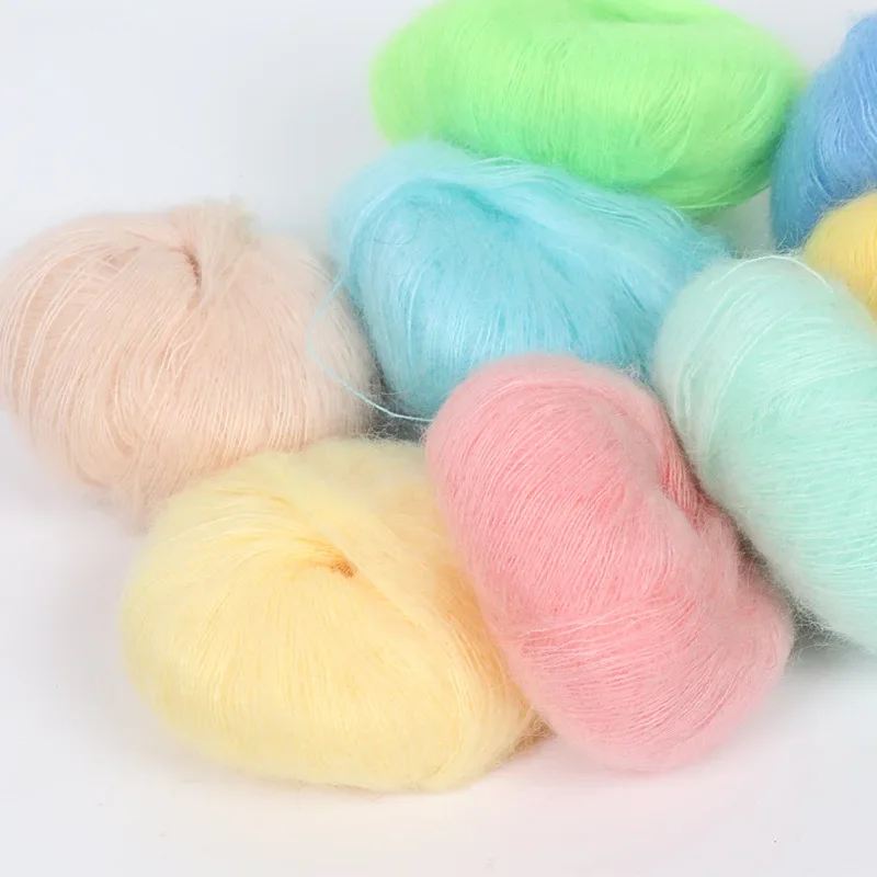 Mohair Crochet Yarn for Women, Skin-Friendly Baby Wool Thread, Fine Quality, Hand-Knitting Thread for Cardigan, Scarf, Suitable