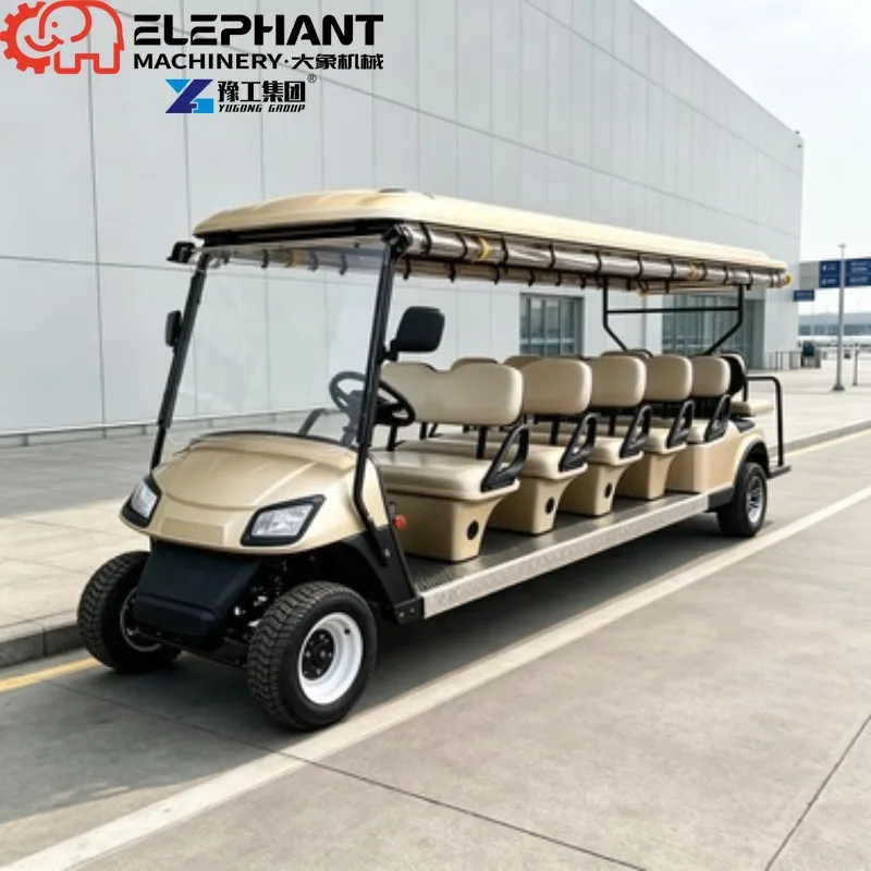 Electric Golf Cart, 8 Seater Large Load New Energy Vehicle 72V Lithium Battery Stable Power Output