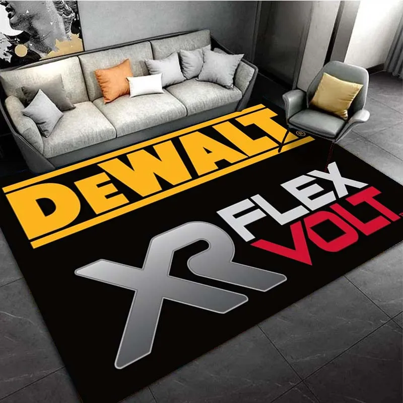 Dewalt Power Hand Tools Logo del marchio Area tappeti per soggiorno decorazione camera da letto tappeto per la casa tappetino per sala giochi per