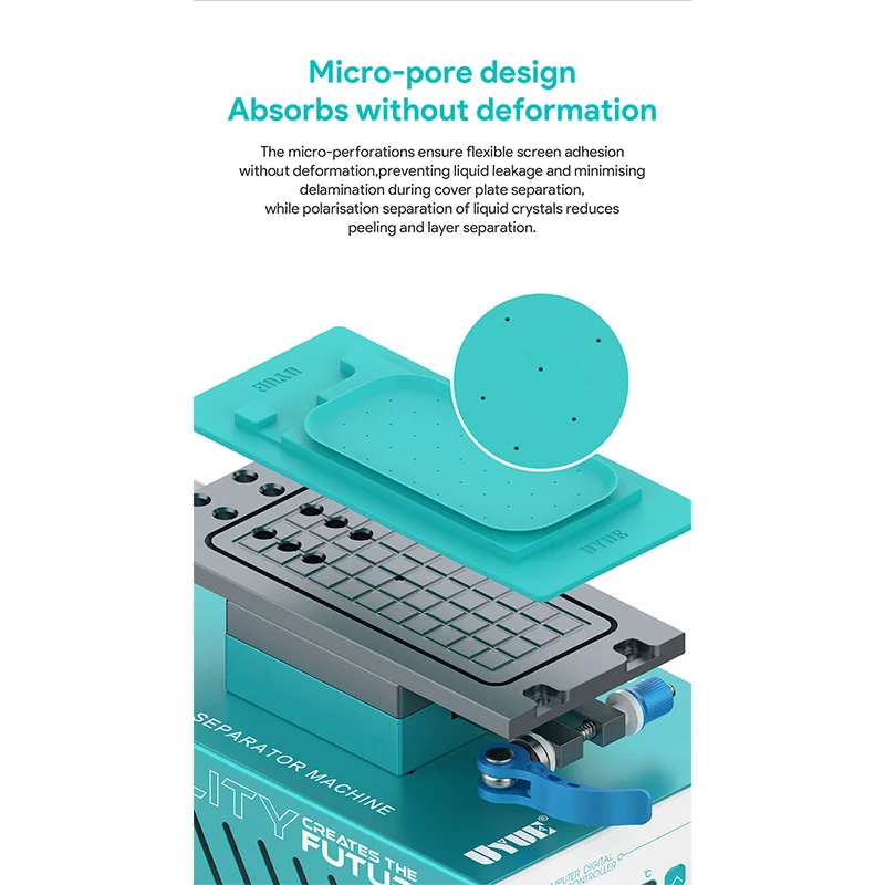 UYUE U-005 Screen Reverse Separation Pad Micro-pore Design Absorbs without Deformation Reverse Seporition Silicone Pad