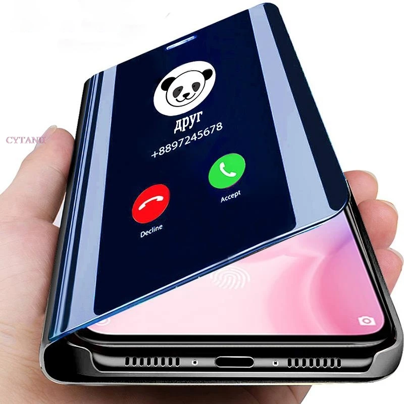 Smart Mirror Flip Cases For huawei honor 200 lite 20 light For honer 20 pro 20s 9x 50 Lite stand book Cover coque fundas