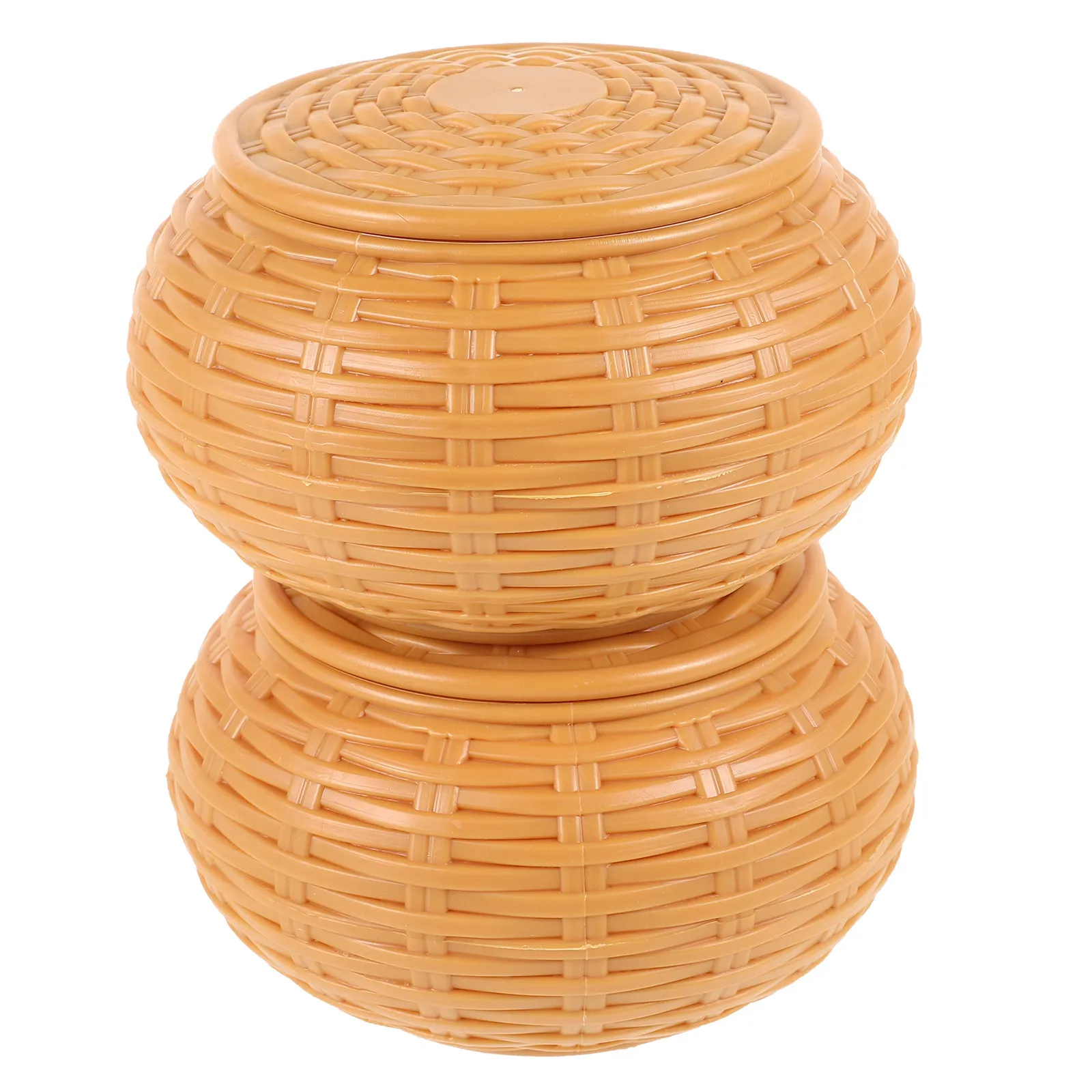 

2Pcs Bamboo Pattern Board Game Storage Bowls Go Chess Pieces Holder Round Chess Board Organizer Storage Crate Wood Puzzle Box