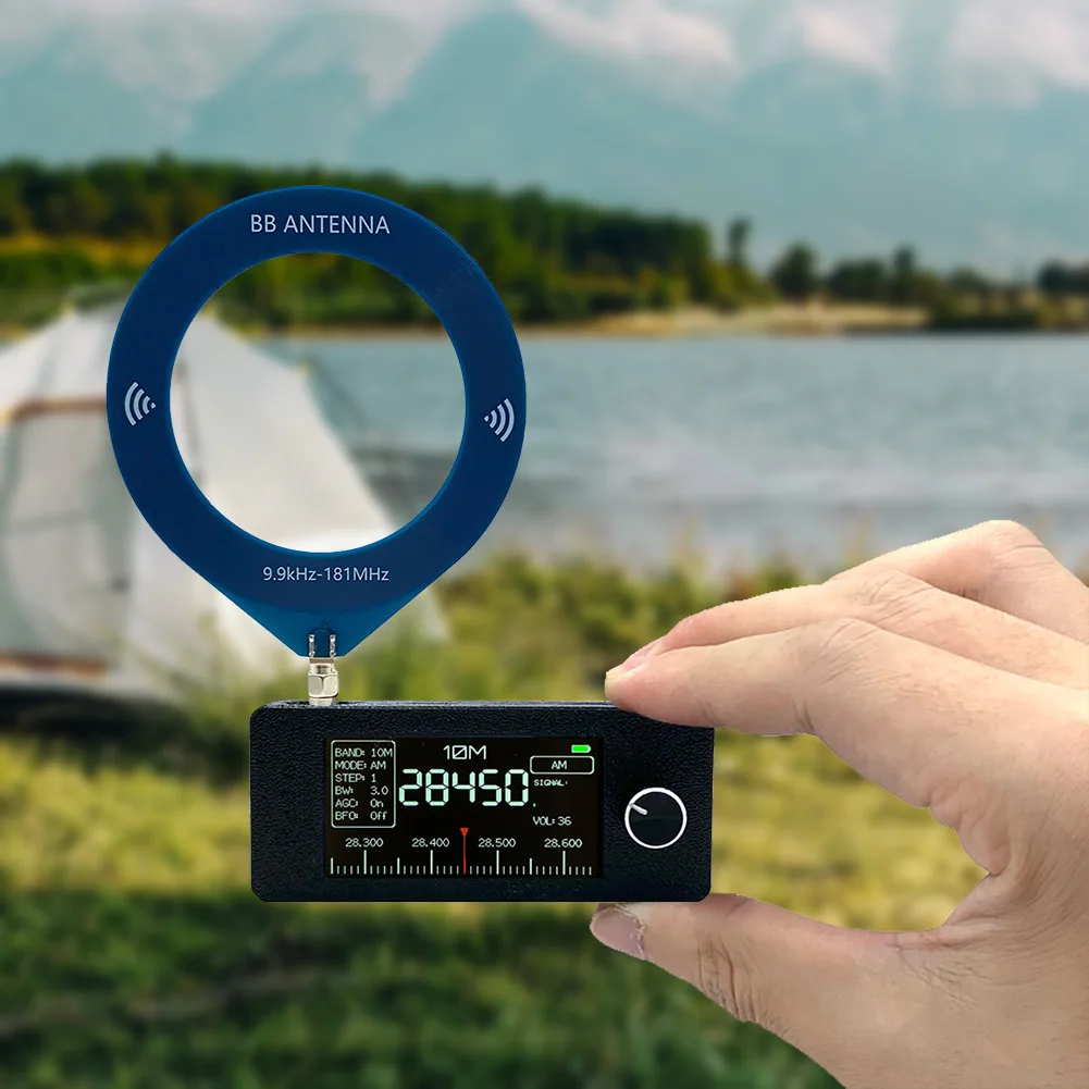 راديو صغير SI4732 0.5-108 ميجا هرتز FM/AM راديو الجيب LSB USB AM FM استقبال راديو جميع الموجات 1.9 بوصة IPS شاشة HF SW MW VHF راديو