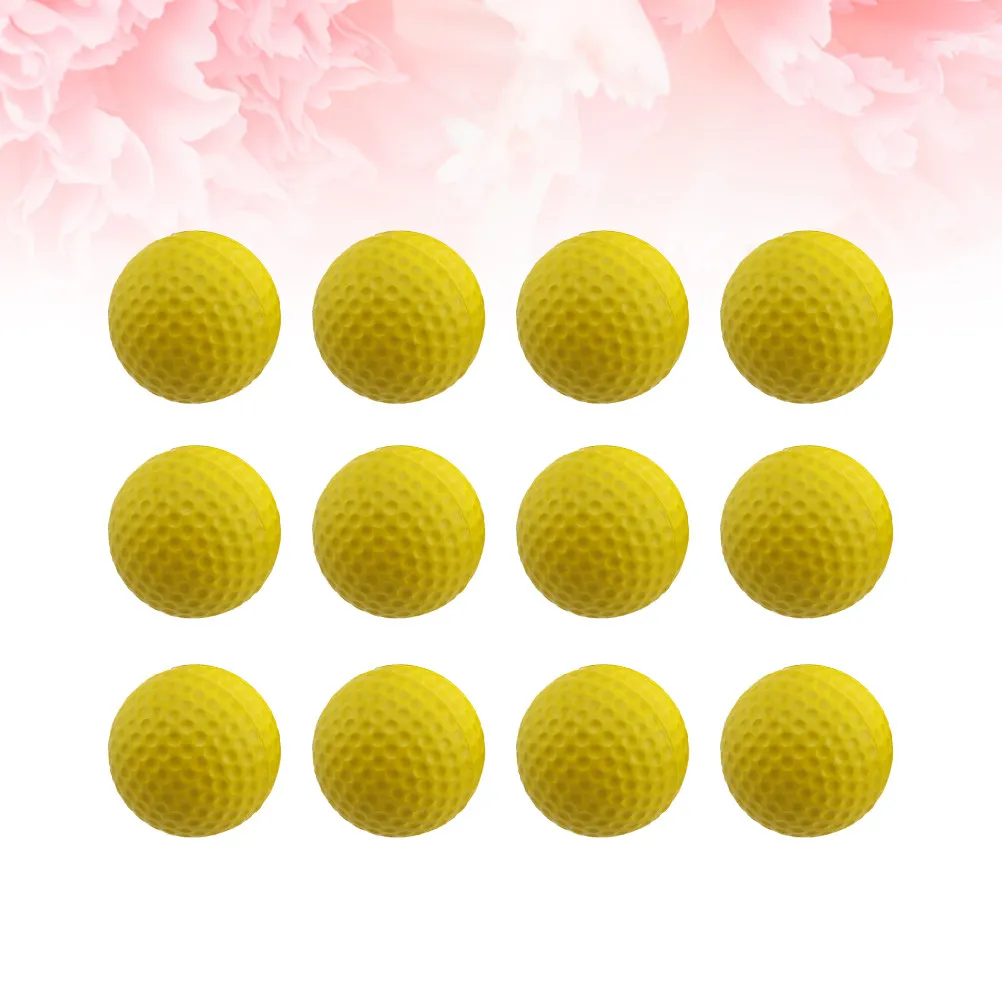 12Pcs High Elastic Golf Practice Balls Lightweight Portable Indoor Outdoor Training Balls for Swing Drills Children Pets