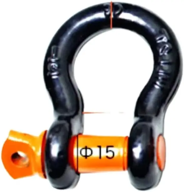 2Pcs D‑Ring Trailer Hook Heavy‑Duty Galvanized Shackles for Vehicle Recovery Towing Car Modification Accessories