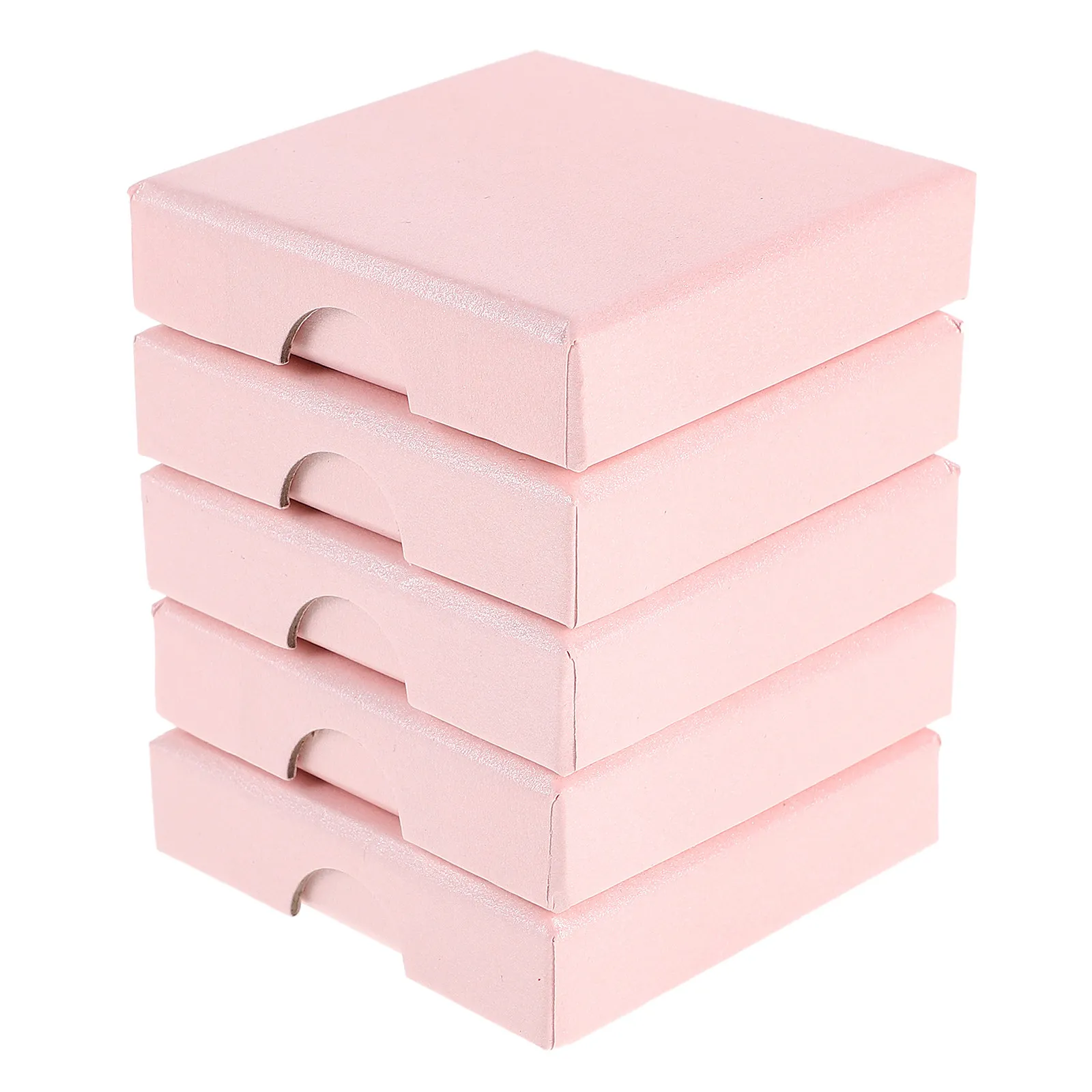 

5Pcs Cardboard Jewelry Organizer Box for Women Compact Portable Travel Case Suitable for Rings Earrings Necklaces Storage