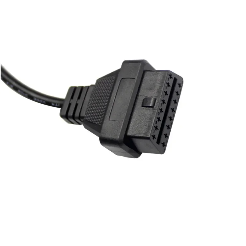 High quality For Renault 12 Pin OBDII OBD 2 Connector Adapter Diagnostic Extension Cable For Renault 12Pin to OBD2 16 Pin