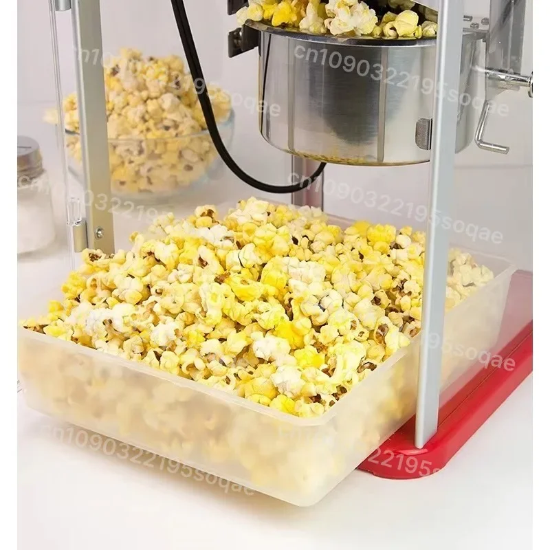 Mini Popcorn Machine Small Electric Corn Popper Home Commercial Kettle Type Oil Sugar Adding Support Butter Maker