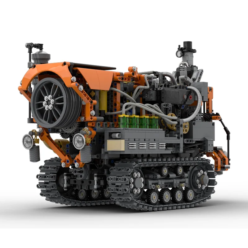 Bausteine Set Steampunk Traktor Fahrzeug Modell DIY Montage Ziegel Maschinen Sammlung Pädagogisches Spielzeug Geschenk