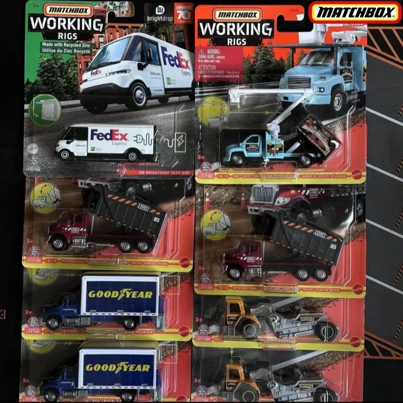 علبة الثقاب سيارة العمل الحفارات ألعاب أطفال للبنين 1/64 كوتشي دييكاست المعادن 70 سنة خاص بيرس فيديكس اكسبرس السيد جرينز N3242 #5