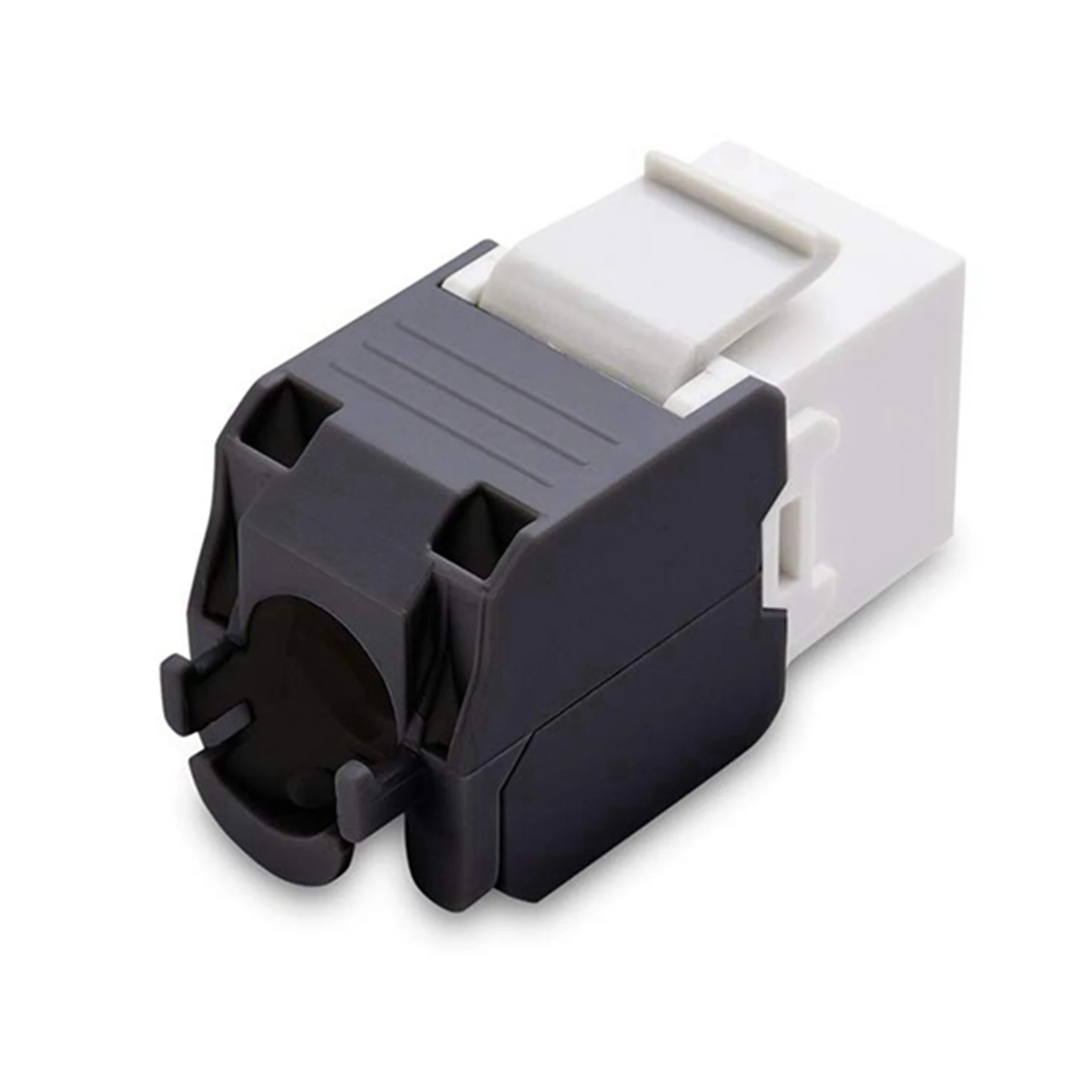 【Dernier chip!】Jack Keystone Cat6a RJ45 de 50 pacotes - Compatível com Cat6 -180 graus sem ferramentas -Jack de parede Ethernet -Coplador de rede Cat6a